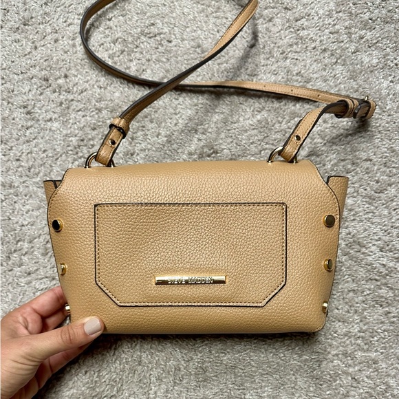 Steve Madden Tan Gold Studded Crossbody - Picture 7 of 12